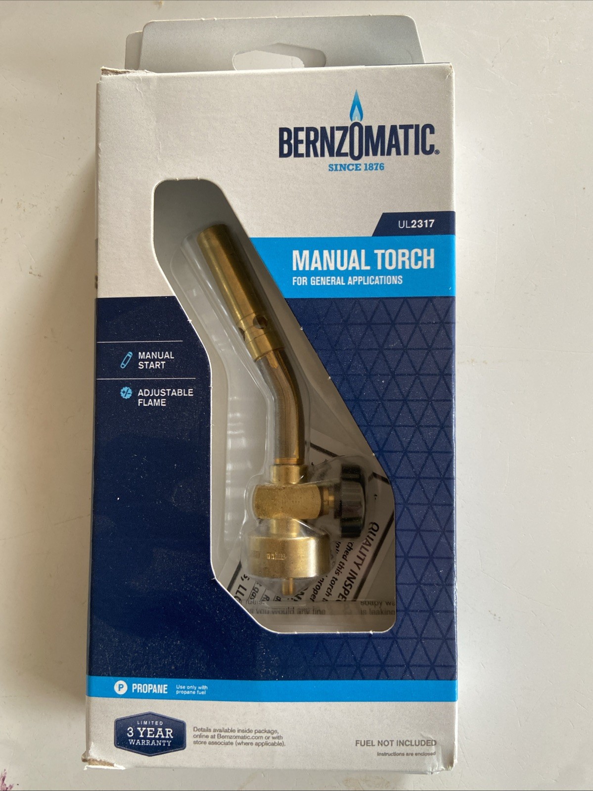 BernzOmatic Manual Torch For General Application UL2317 New In Box