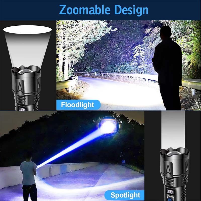 Linterna 2000000LM LED Recargable Linternas Alta Potencia Casa Batería Poderoso~