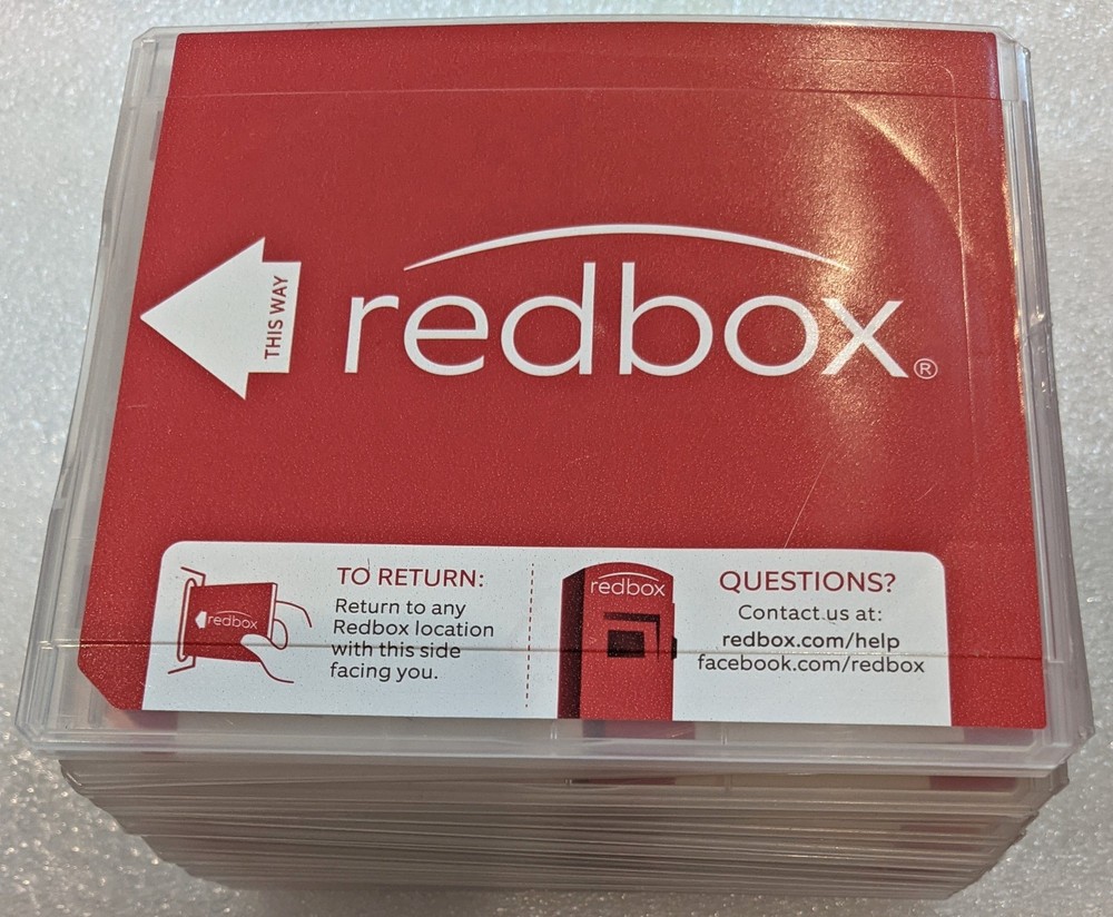 17 Empty Redbox Red Box DVD Cases [NO DVDs Included]