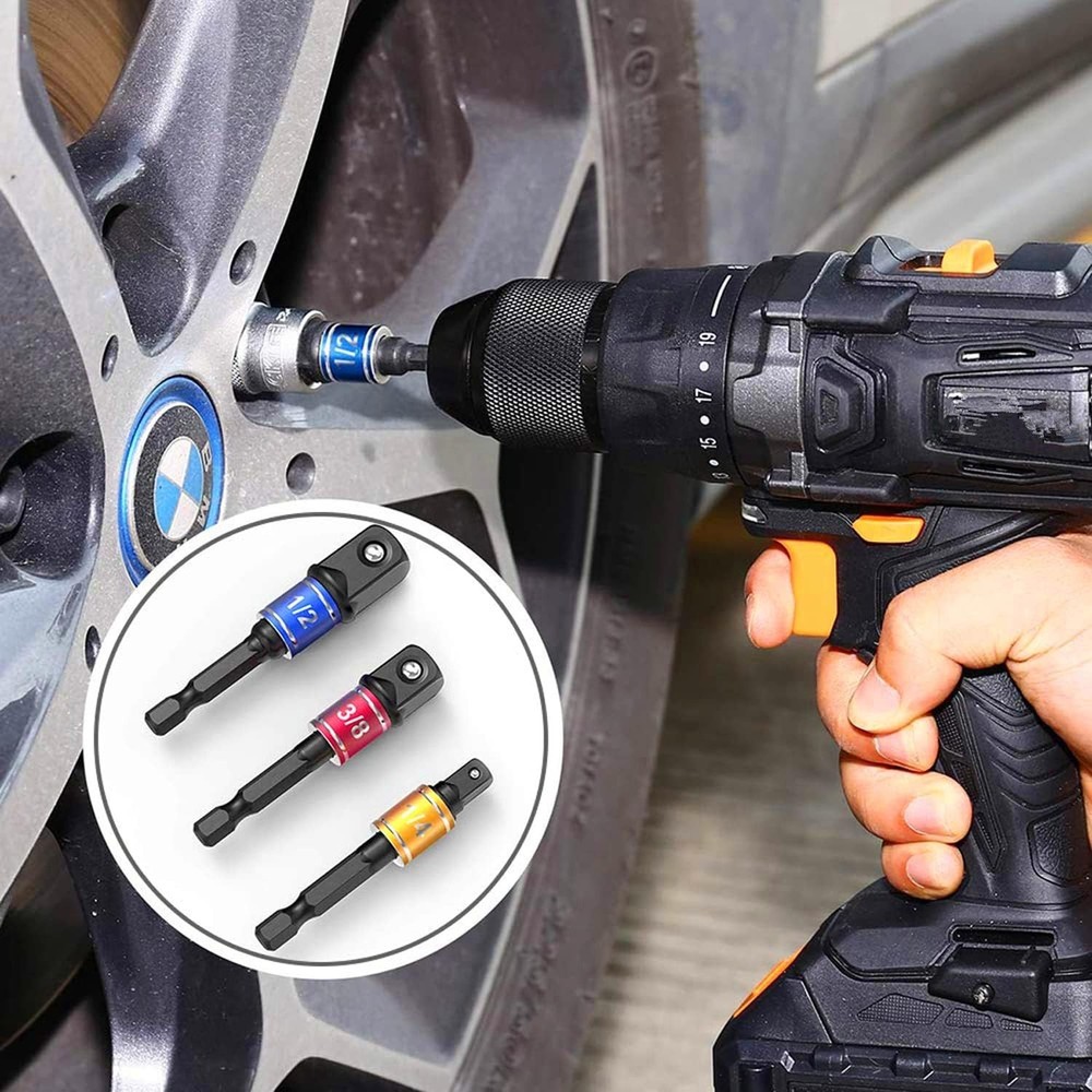 Professional Hex Shank Adapter Set with 105° Right Angle for Enhanced Tool