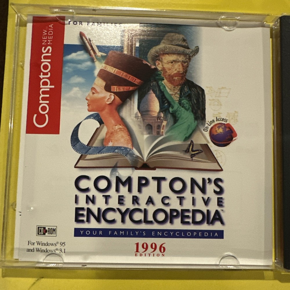 Compton's Interactive Encyclopedia 1996 Edition CD-ROM for Windows 95/3.1