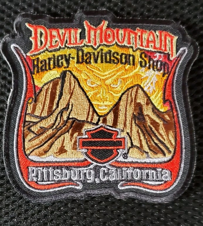 Harley Davidson Shop Patch Devil Mountain Harley Davidson Pittsburgh California