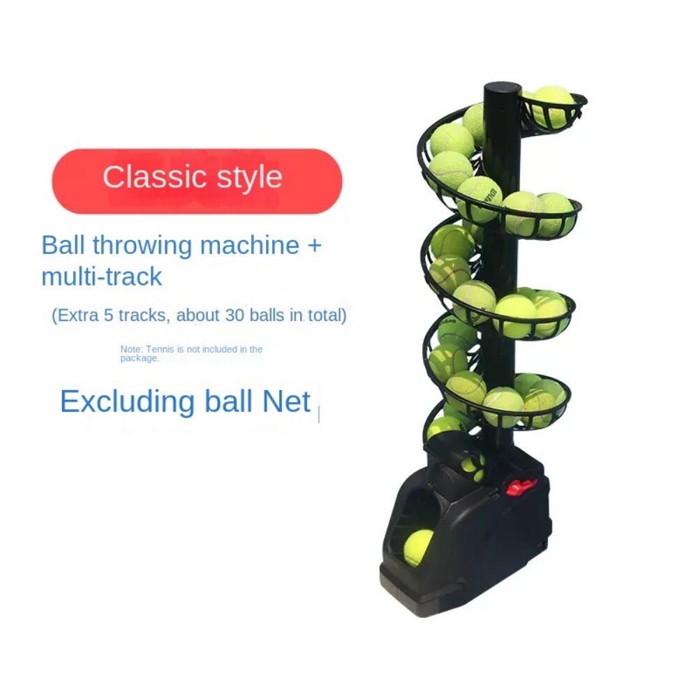 Tennis Serve Machine Practice Toss Machine Portable Auxiliary Trainer