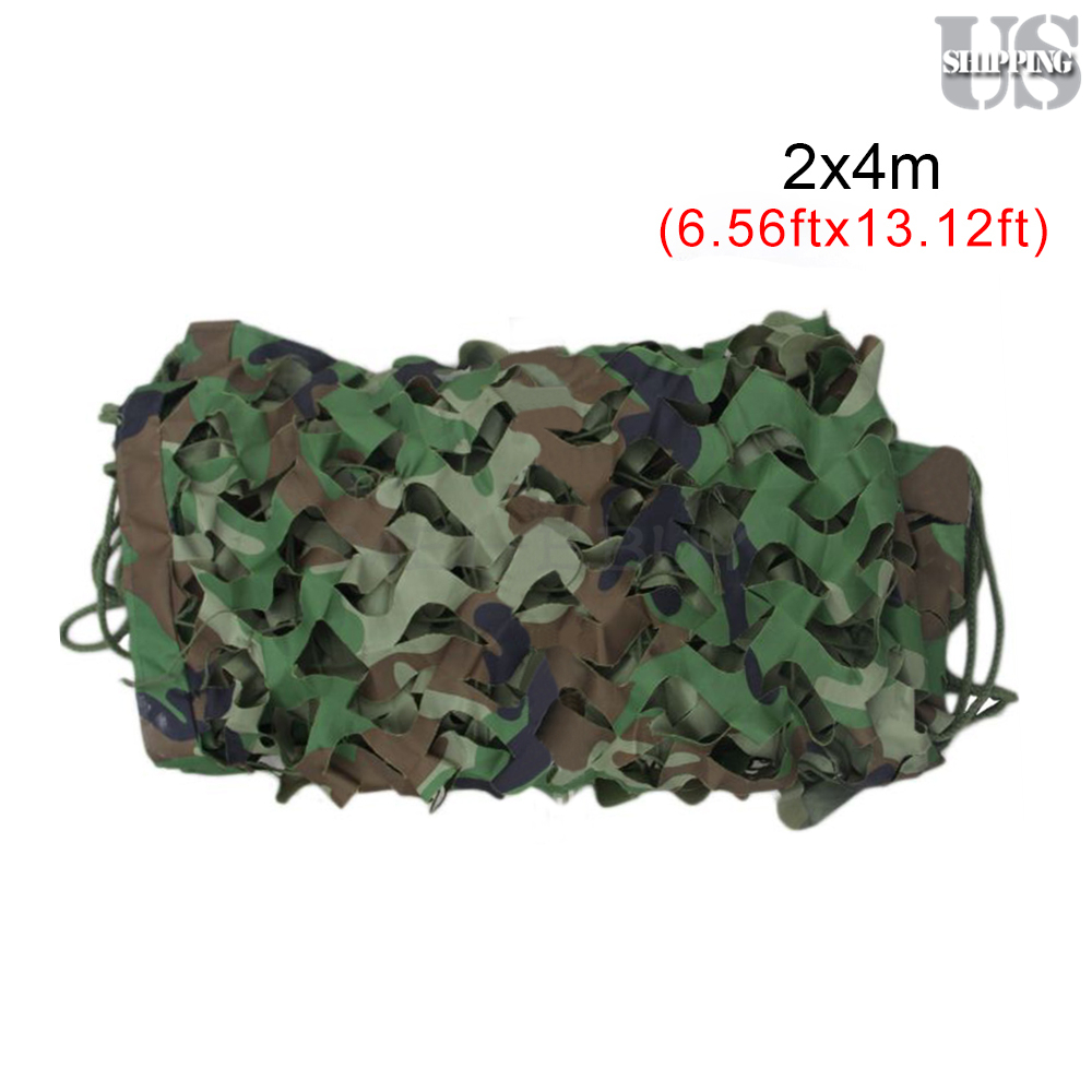Woodland Camo Netting Military Camouflage Cover for Hunting, Camping, Hideout