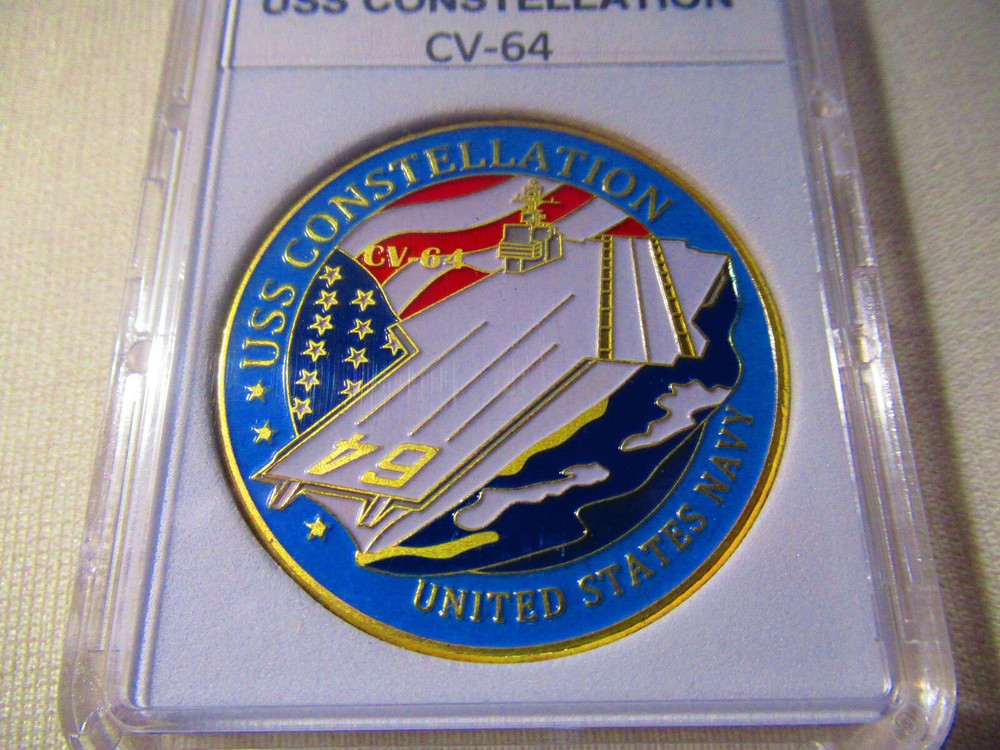 US NAVY USS CONSTELLATION CV-64 Challenge Coin