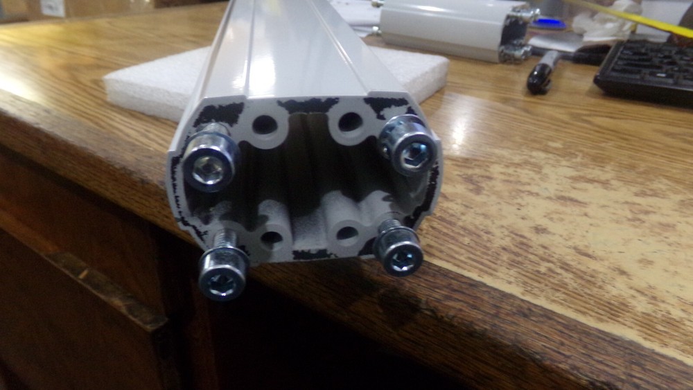 Rittal Aluminum Solid Support Section. 6 (L) x 2.3 (H) x 3.3 (W).