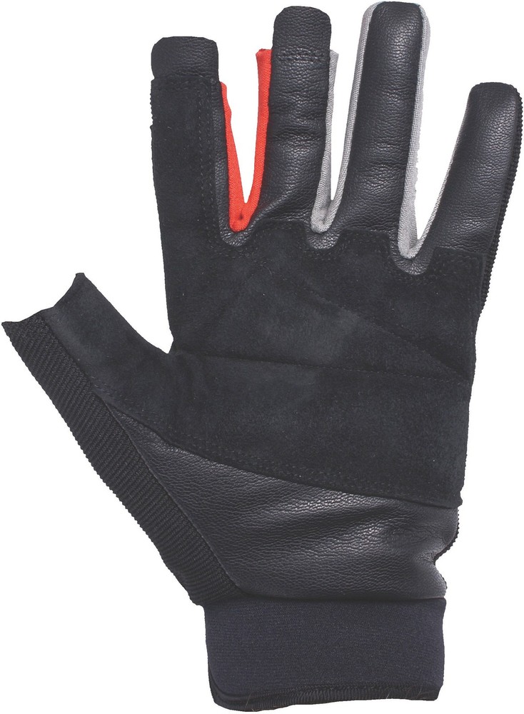 Edelweiss Sensor 3-Finger Leather Climbing Gloves | Durable Abrasion-Resistant,