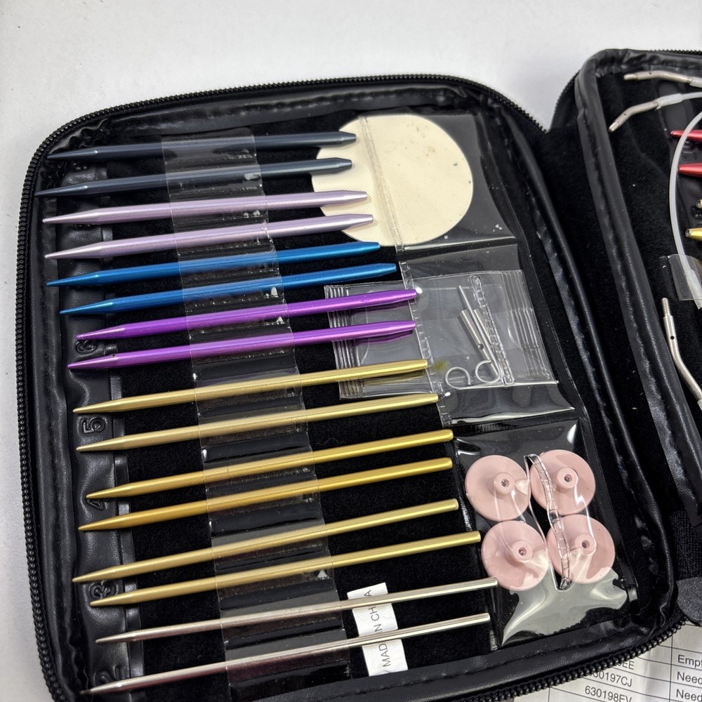 Boye Needlemaster Interchangeable Needle System Hooks Set Zip Case Crochet Knit