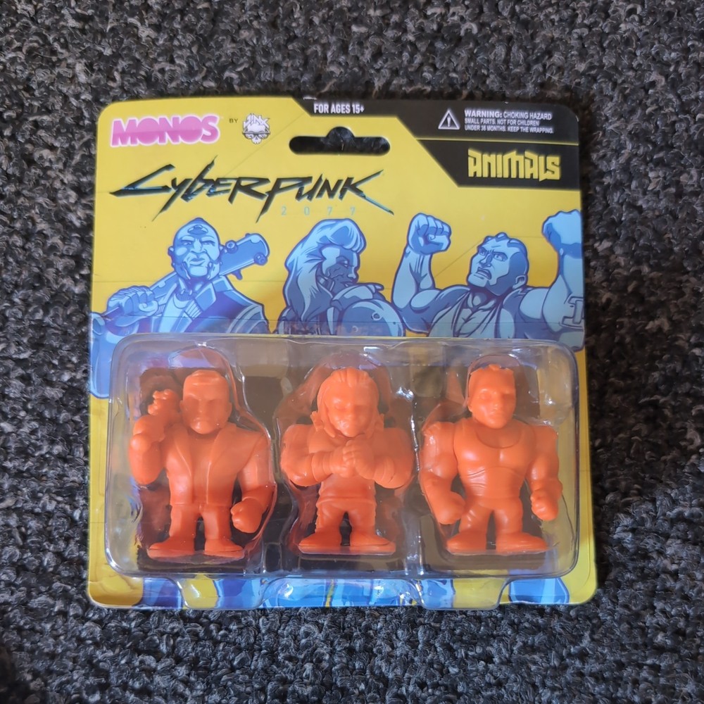 Monos Cyberpunk 2077 3-Pack Mini Figures Animals (Orange)