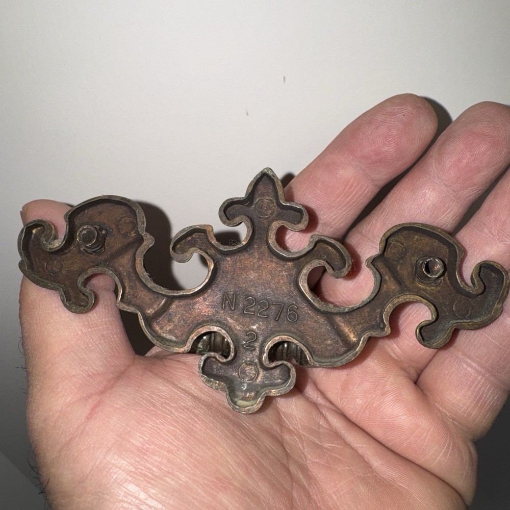 VTG Brass # N2276 Chippendale Drawer Handles pulls.