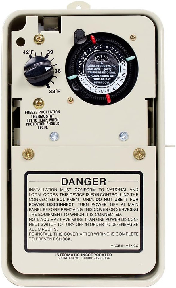 Intermatic PF1102T Timer Mechanism - Efficient Freeze Protection for Pool and Sp