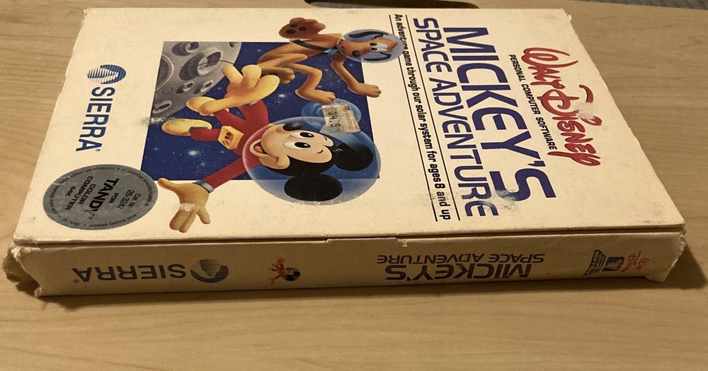 Vintage Tandy Games “Walt Disney Personal Computer Software.”