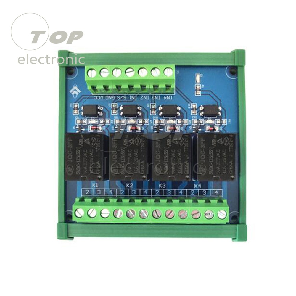 2/4 Channels Optocoupler Lsolation Relay Module 12V PLC Signal Amplifier Board
