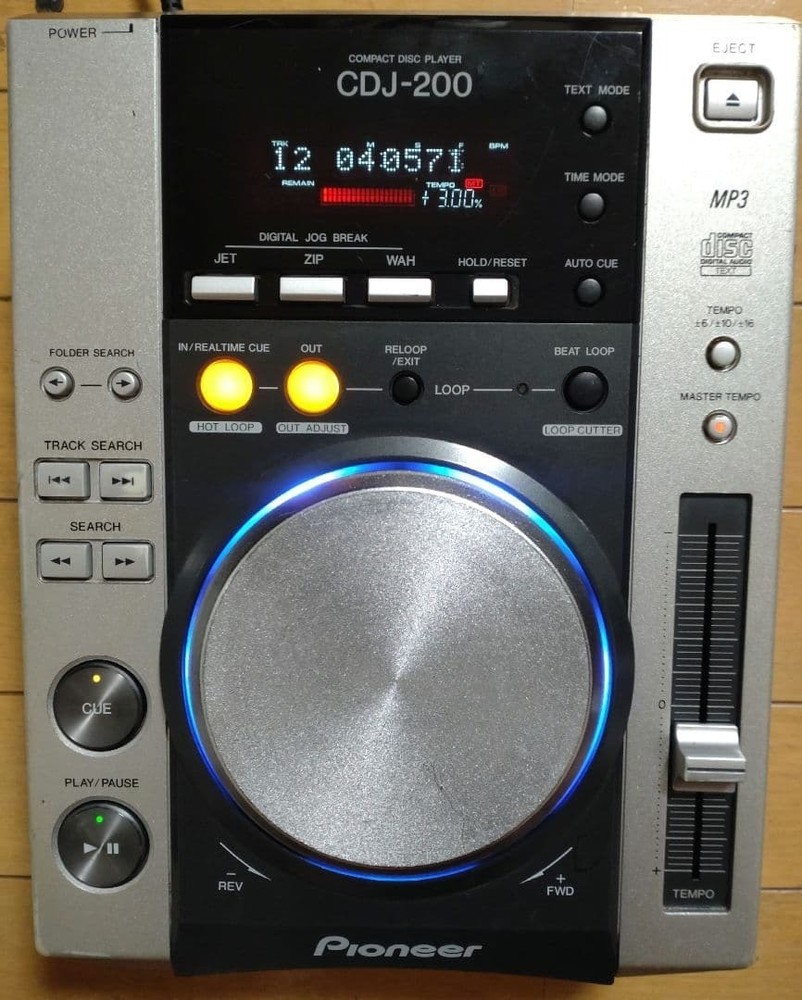 Pioneer CDJ-200 DJ Turntable Player Controller Mix Loop CD MP3 Good