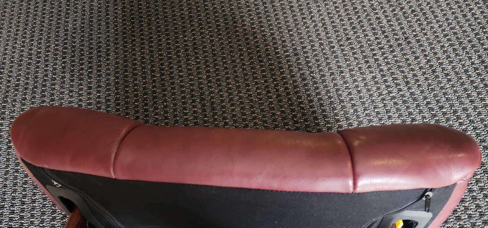 Ekornes Stressless Paloma Burgundy Leather Adjustable Ottoman, Great Condition