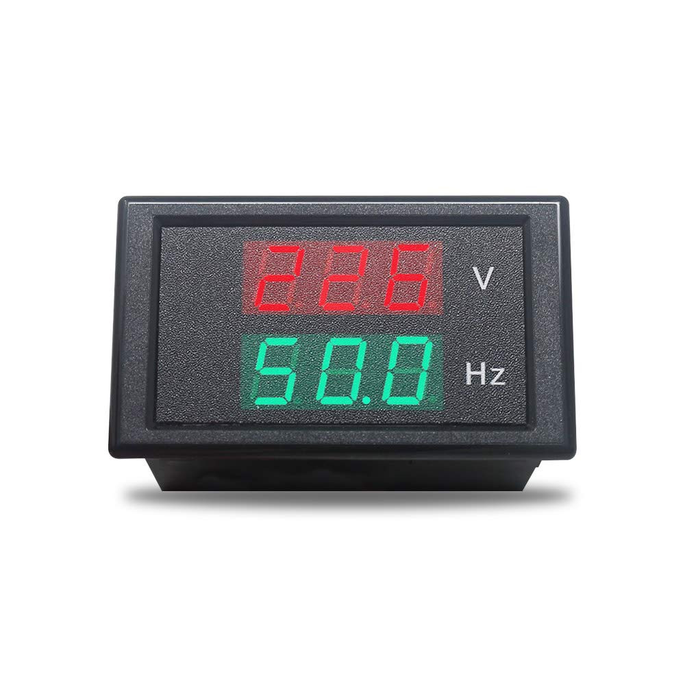 KETOTEK Digital AC Voltmeter Panel Mounting Meter AC80-300V Frequency Counter 45