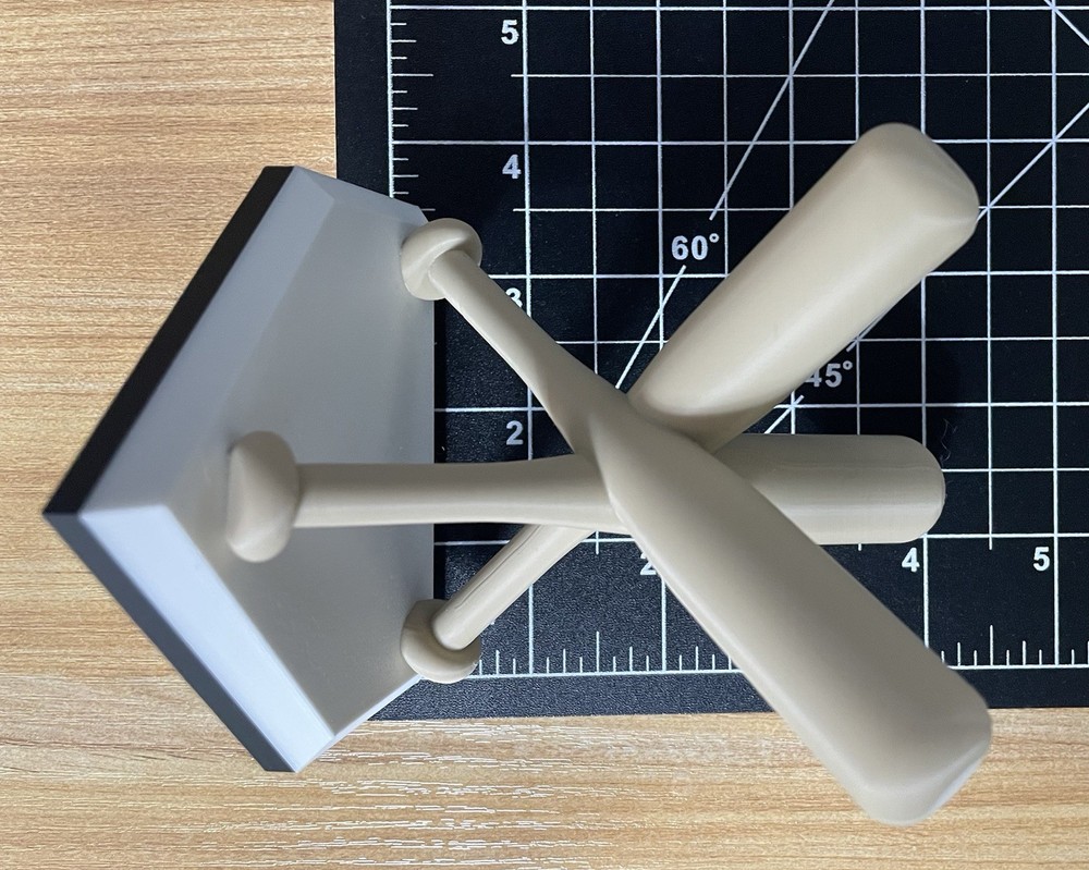 Baseball Display Stand - 3D Printed Plastic- Baseball Stand Holder