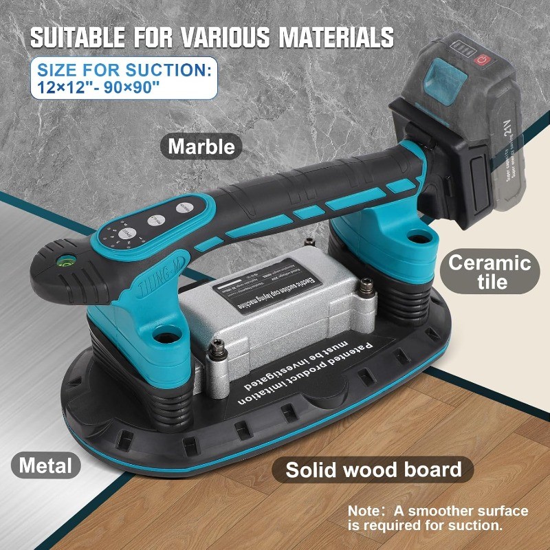 Machine Installation Tool for Makita 18V Battery, Handheld Automatic Tiling