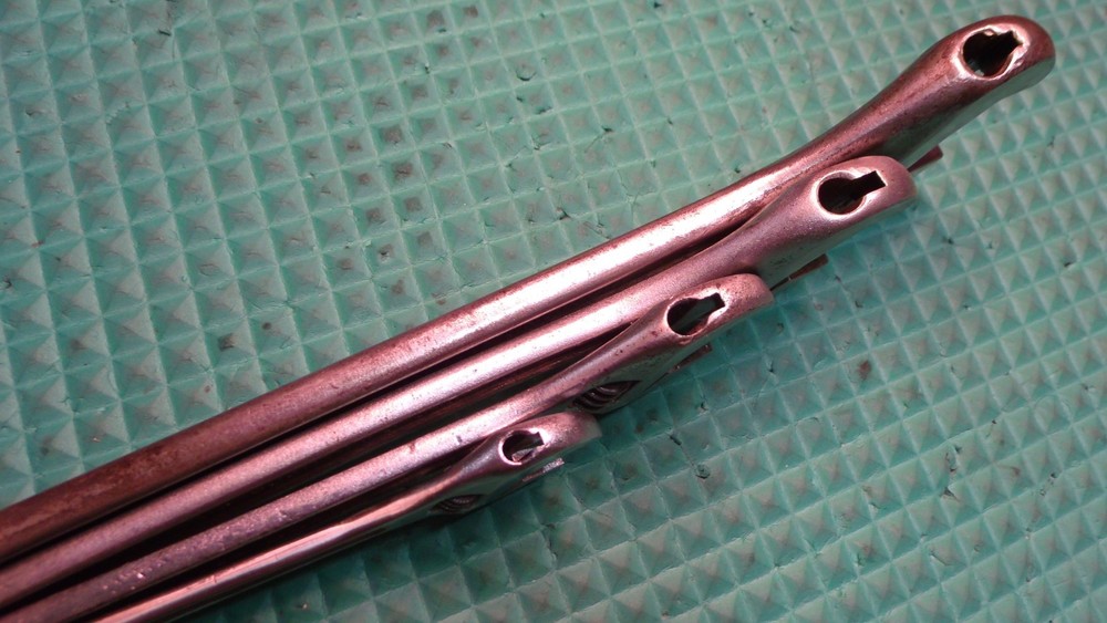 4 PCS. "DIAMALLOY" U.S.A. ADJUSTABLE END WRENCHES