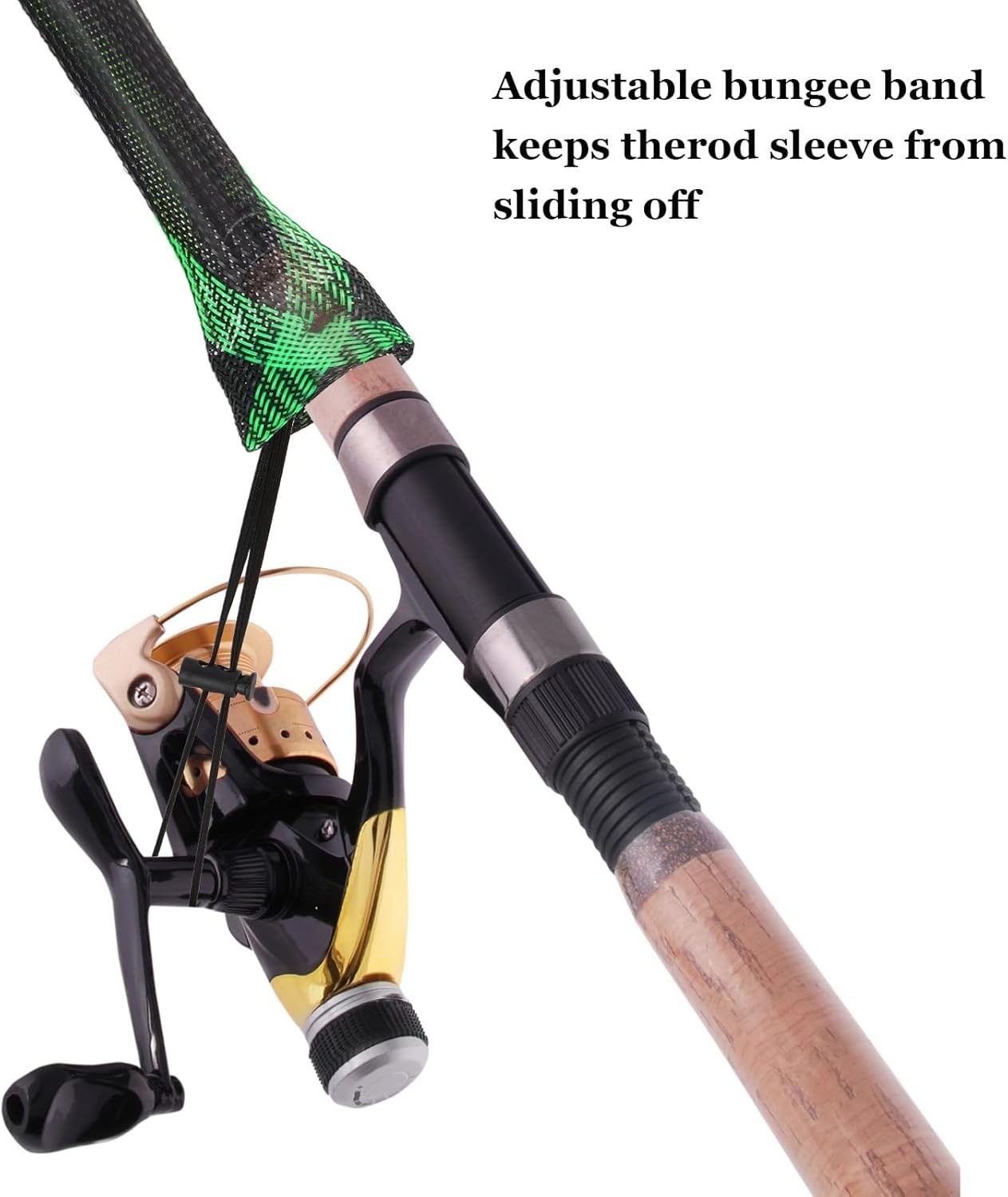 10PCS Fishing Rod Sleeve,Rod Socks for Fishing Poles, Fishing Rod Sleeves Sock C