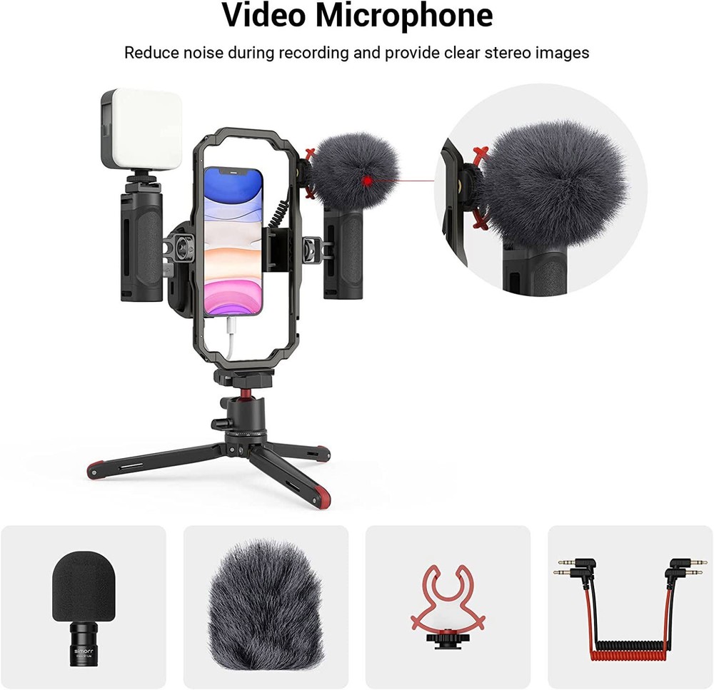SmallRig VCR Kit With Stabilizer Handle Smartphone VCR Holder for iPhone 16