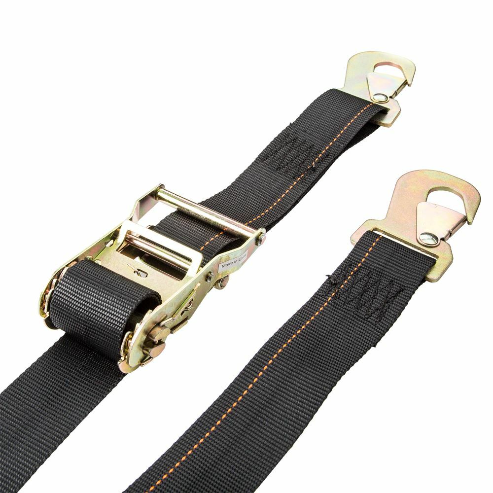 2" Ratchet Snap Hook Tie-Down Straps - 8 Pack