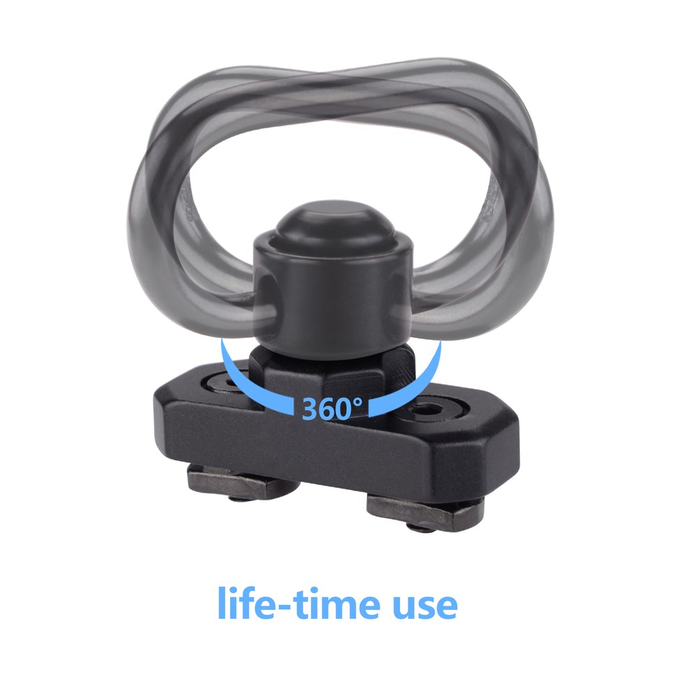 QD Sling Swivel, QD Sling Mount with Push Button 2 Pack