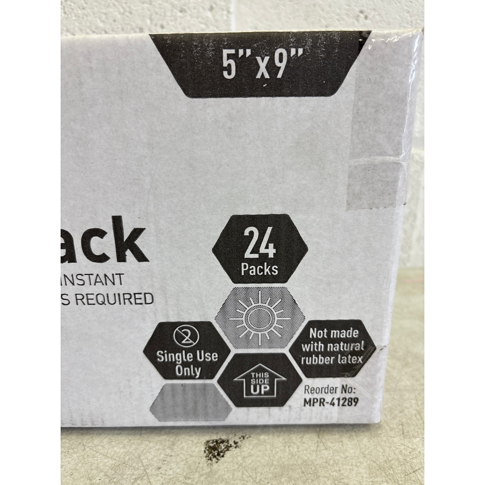 24-Pack MED PRIDE Instant Hot Packs Disposable, Pain Relief, Instantly, 5"x9"