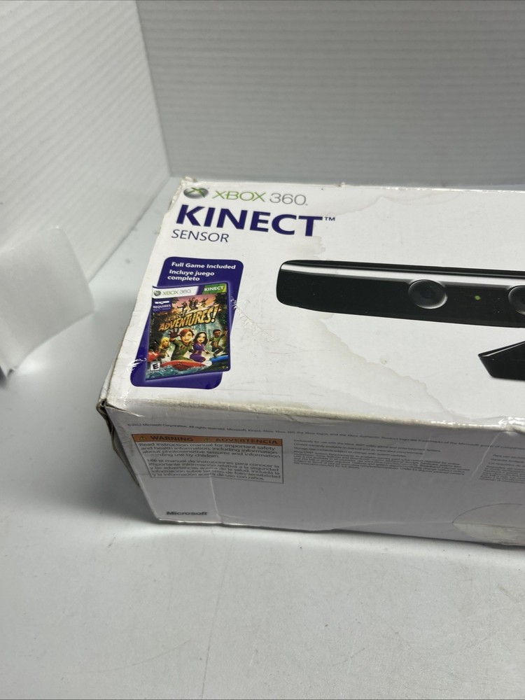 Kinect Sensor + Kinect Adventures! Game Bundle XBOX 360 Tested + Working + Box