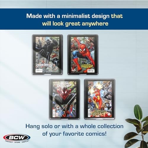 UV Protection Comic Book Frame - Modern Display Case for Current Comics (5 Pack)