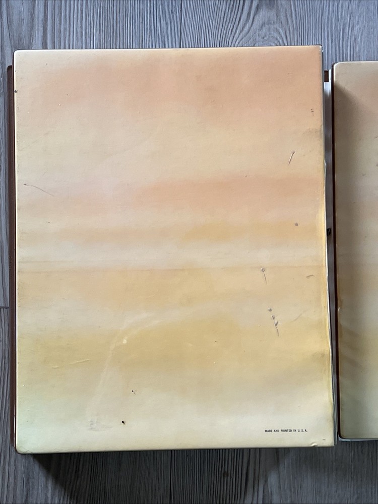 2x United States Plate Block Album Volume A & B ( No Stamps) H.E. Harris