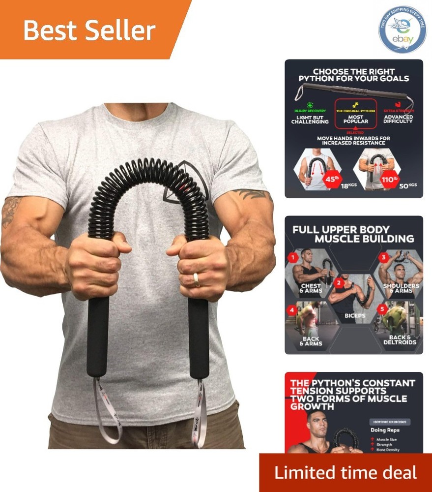 Python Power Twister -  Upper Body Strength Training Tool (45-110 lbs)