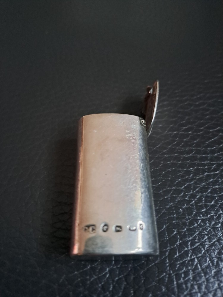 Hallmarked silver Vest Match Case 1874-5 Birmingham Maker SS