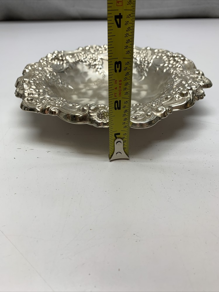 WMF-IKORA 8” Candy Footed Trinket Dish #6264 Silver Plated Mid Century Modern KG