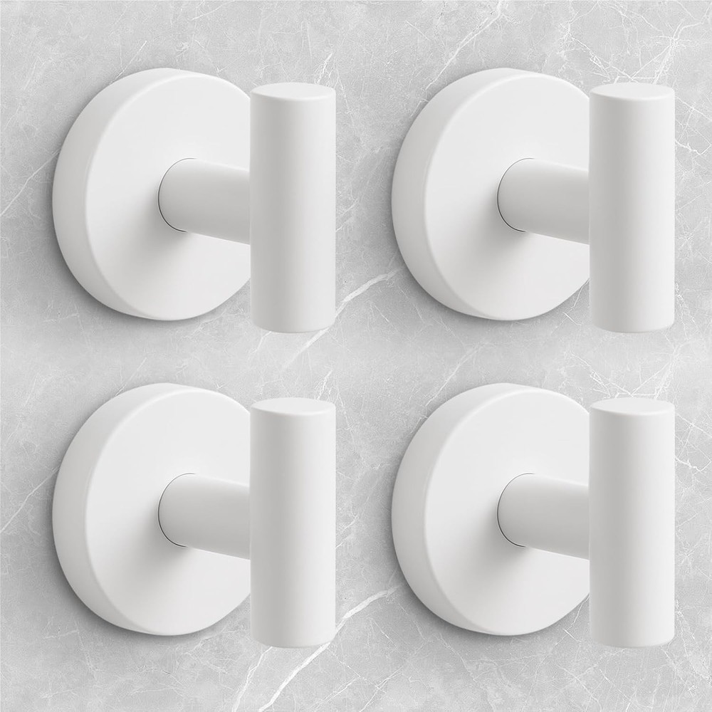 Shower Hooks for Inside Shower,No-Drill Removable&Reusable Towel Hooks