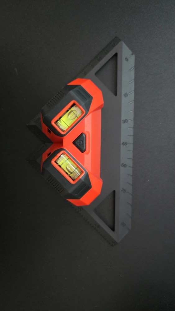 Johnson Tiling Laser 23Ft. Red Line Level Right-Angle Square Dual Leveling Vials
