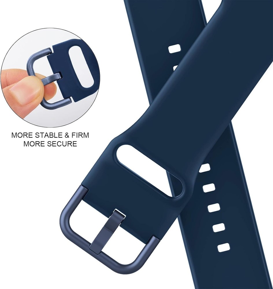 Soft Silicone Strap Compatible with Apple Watch Series 11 49mm Classic Clasp