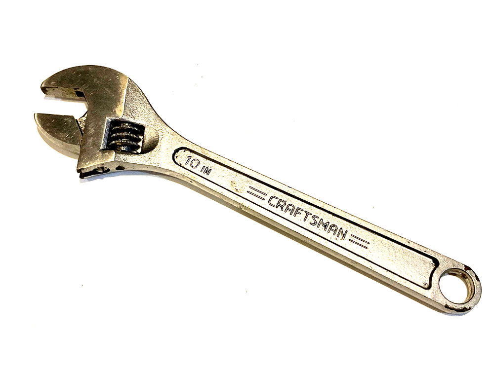 CRAFTSMAN TOOLS 10” ADJUSTABLE WRENCH, 44604, USA