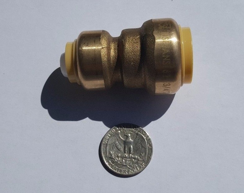 5 PIECES 3/4" X 1/2" PUSH FIT REDUCER COUPLING