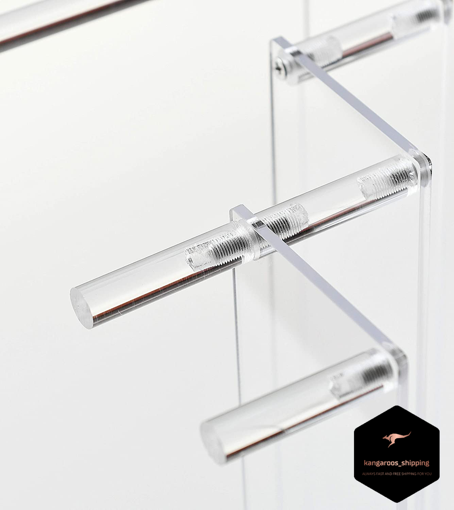 Clear Acrylic Display Riser 2 Tier Cupcake Stand Shelf for Decorations