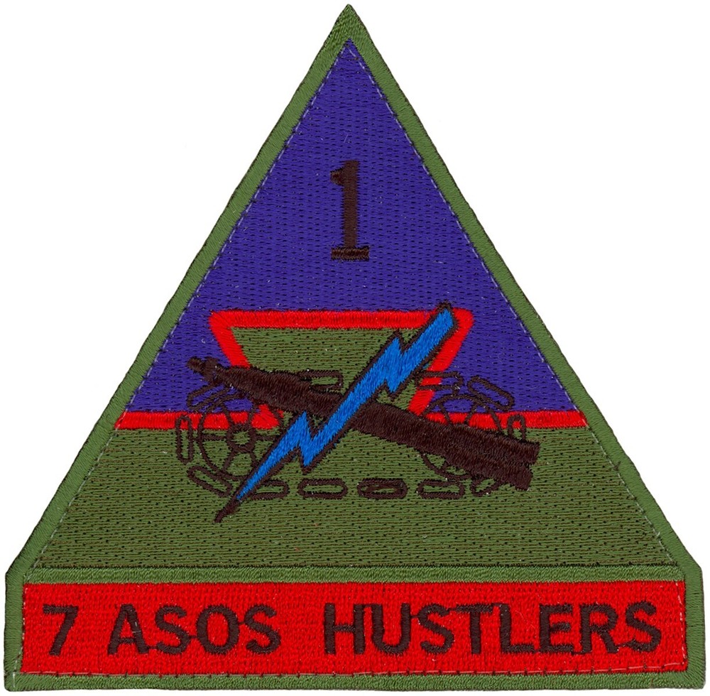 USAF 7th AIR SUPPORT OPERATIONS SQUADRON PATCH - HUSTLERS - OCP