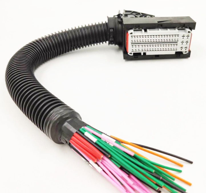Gray 76 Pins/Way ECU Auto PC Board Socket Connector Plug Cable Harness