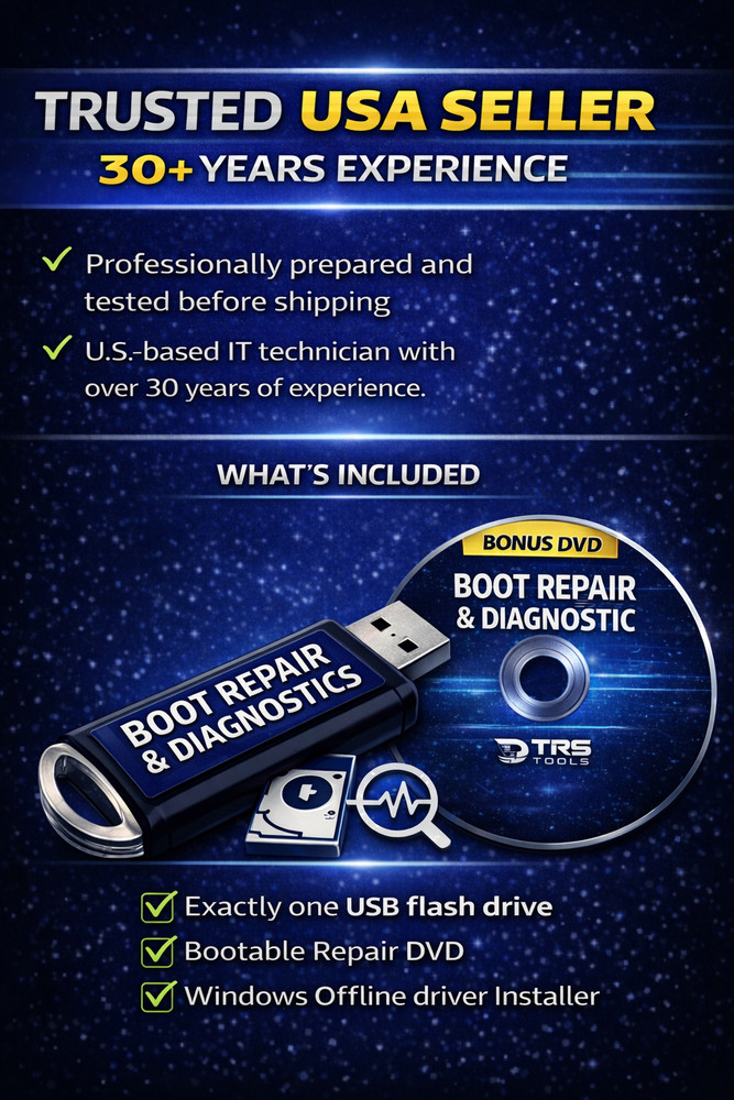 Bootable Windows Repair USB & DVD | PC Startup & Boot Recovery, Disk Diagnostic