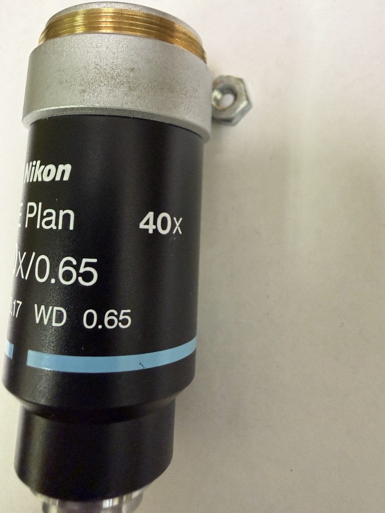 Nikon Plan 40x/0.65 ∞/0.17 WD 0.65 Microscope Objective E Series