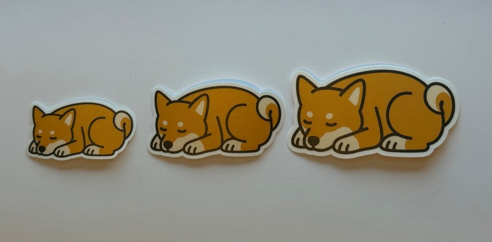 Shiba Inu Sleeping Sticker