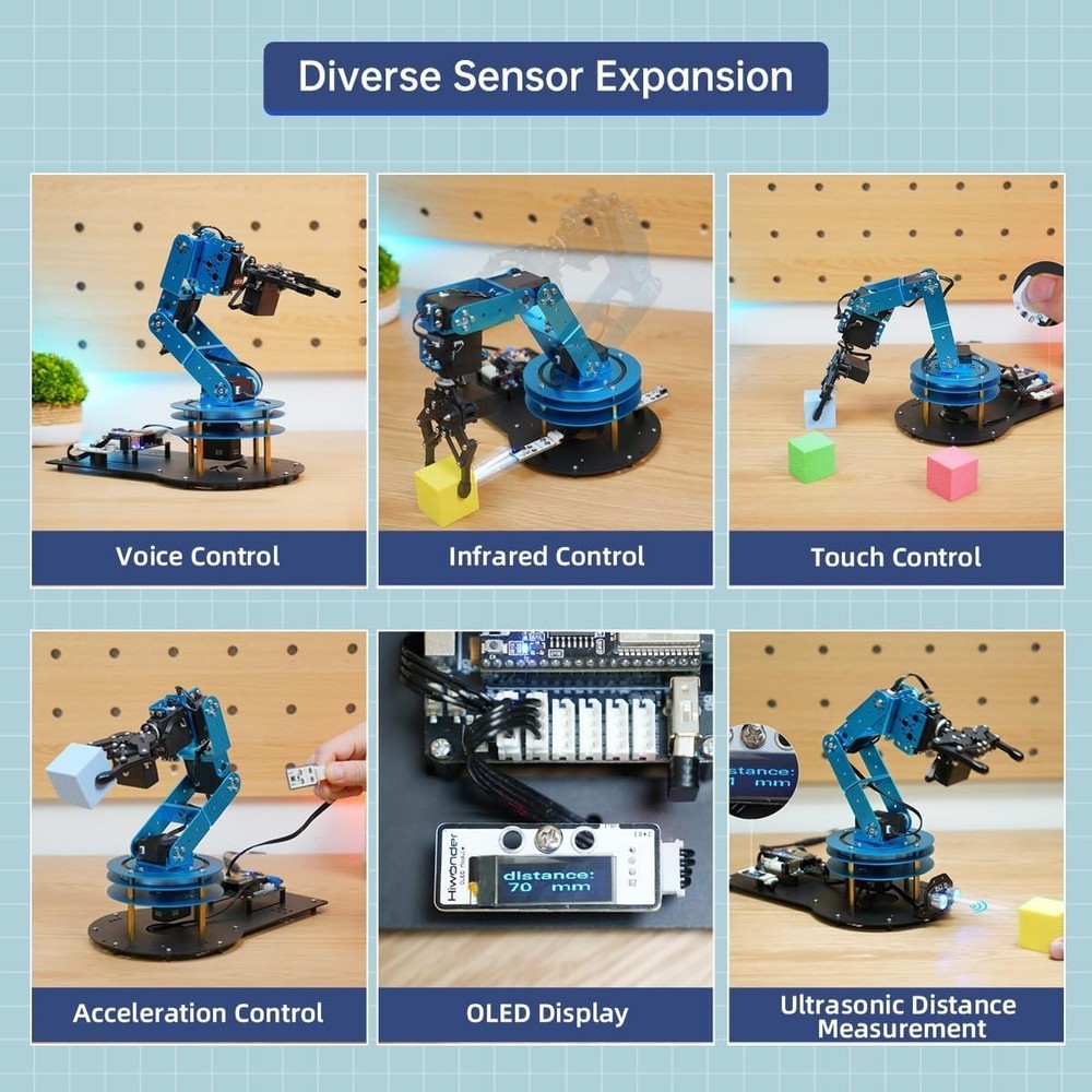 Arduino Compatible Robotic Arm with Inverse Kinematics for Advanced Programming