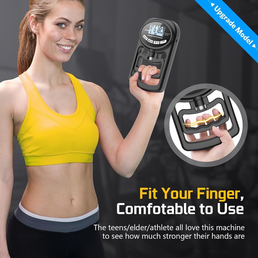 Hand Grip Strength Test Trainer - Electronic Hand Dynamometer