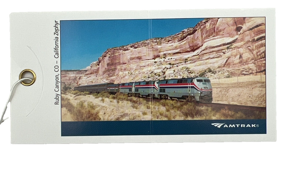 Set Of 3 Amtrak Luggage Tags