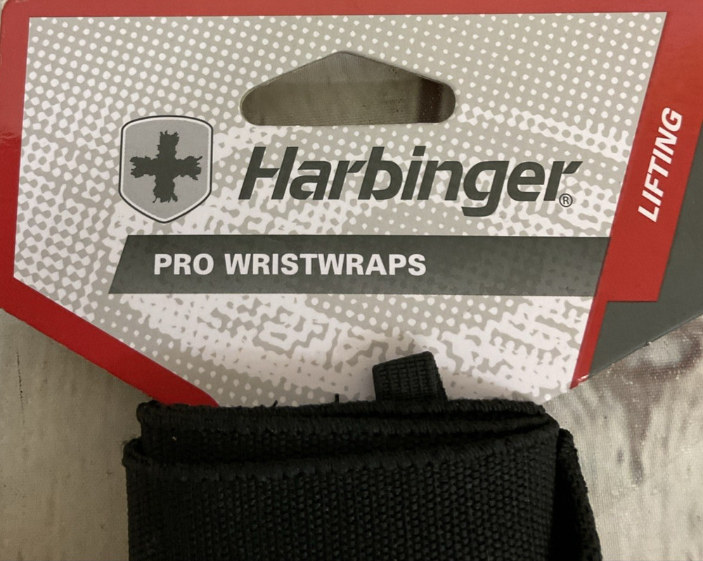 Harbinger Pro Lifting Wrist Straps One Size 20" Medium Weight Elastic Thumb Loop