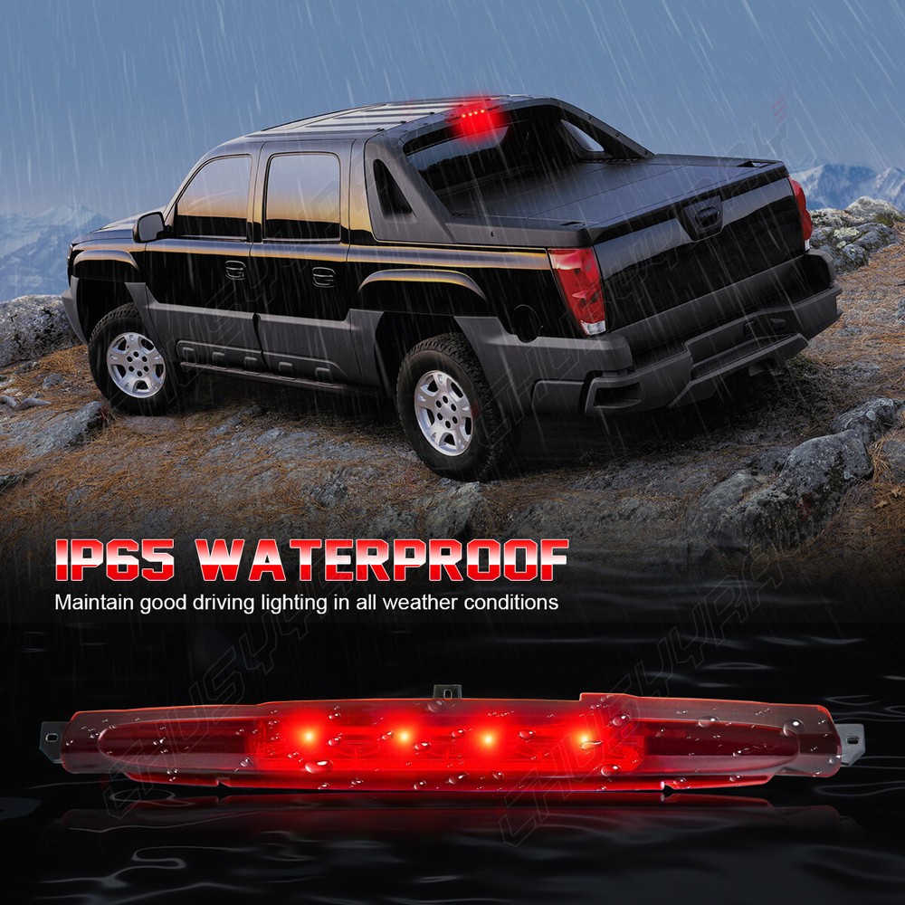 LED 3rd Brake Light High Mount Stop Light Assembly For Buick Rainier 2004-2007
